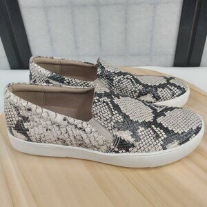 Naturalizer Marianne Snakeskin Leather Sneakers Black & White Women US 7.5W